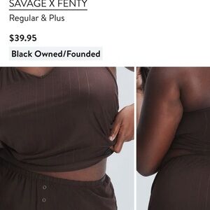 Savage x Fenty pajama set small RARE